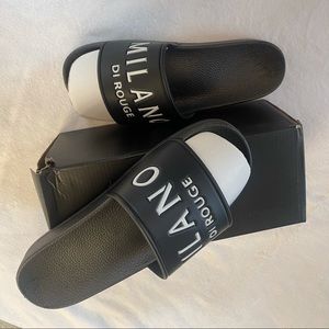 Milano di Rouge Simba slides. New. Never worn.